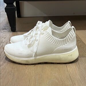 Women's White Knit Sneakers
